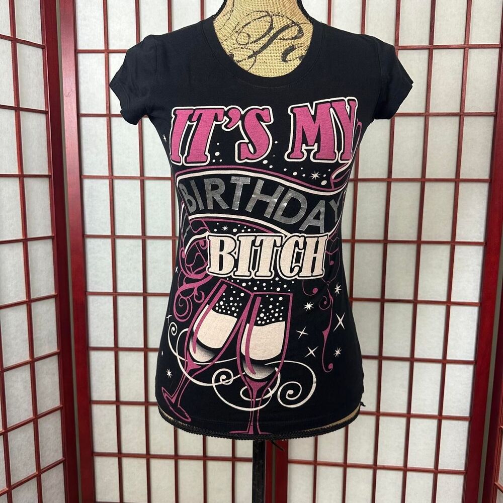 Y2K It’s my Birthday Funny Graphic Baby Tee
